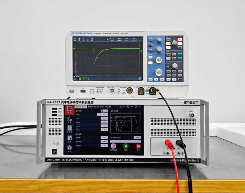 ISO7637 - 2 脉冲1实测波表